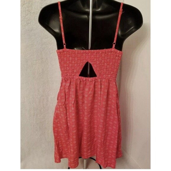 SO Womens Sundress Dress Size M Medium Red White 90S Y2K Hippie - Picture 2 of 6